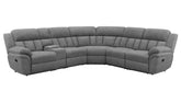 Coaster Bahrain 6-piece Upholstered Motion Sectional Charcoal Model 609540